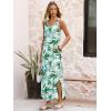 image:imageANRABESS Summer Dresses for Women 2026 Sleeveless Square Neck Maxi Beach Sundress Loose Fit Casual Vacation Tank DressGreen White Floral