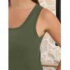 image:imageANRABESS Summer Dresses for Women 2026 Sleeveless Square Neck Maxi Beach Sundress Loose Fit Casual Vacation Tank DressOlive