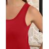 image:imageANRABESS Summer Dresses for Women 2026 Sleeveless Square Neck Maxi Beach Sundress Loose Fit Casual Vacation Tank DressRed