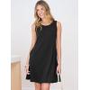 image:imageANRABESS Summer Dresses for Women Beach Floral Tshirt Sundress Loose Casual Boho Tank Dress with Pocket Vacation OutfitsBlack