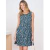 image:imageANRABESS Summer Dresses for Women Beach Floral Tshirt Sundress Loose Casual Boho Tank Dress with Pocket Vacation OutfitsBlue White Green Floral