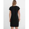 image:imageANRABESS Summer Dresses for Women Casual V Neck Short Sleeve Mini Tshirt Dress 2026 Loose Fit Beach Vacation Shift SundressBlack