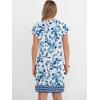 image:imageANRABESS Summer Dresses for Women Casual V Neck Short Sleeve Mini Tshirt Dress 2026 Loose Fit Beach Vacation Shift SundressWhite Blue Floral