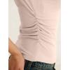 image:imageANRABESS Tank Tops for Women 2026 Summer Going Out Crop Top Sleeveless Boat Neck Rib Tight Ruched Tee Shirts Vacation ClothesLight Pink