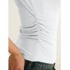 image:imageANRABESS Tank Tops for Women 2026 Summer Going Out Crop Top Sleeveless Boat Neck Rib Tight Ruched Tee Shirts Vacation ClothesWhite