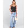 image:imageANRABESS Tank Tops for Women Square Neck Adjustable Spaghetti Strap Double Lined Camisole Tops Summer Basic Cami ShirtsBlack