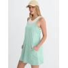 image:imageANRABESS Women Athletic Tennis Dress 2026 Summer Square Neck Active Romper Built in Shorts Casual Athleisure Mini DressesLight Blue