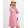 image:imageANRABESS Women Athletic Tennis Dress 2026 Summer Square Neck Active Romper Built in Shorts Casual Athleisure Mini DressesPink