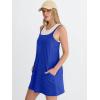 image:imageANRABESS Women Athletic Tennis Dress 2026 Summer Square Neck Active Romper Built in Shorts Casual Athleisure Mini DressesRoyal Blue