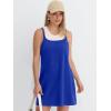 image:imageANRABESS Women Athletic Tennis Dress 2026 Summer Square Neck Active Romper Built in Shorts Casual Athleisure Mini DressesRoyal Blue