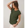 image:imageANRABESS Women Cap Sleeve Tops 2026 Trendy Summer Loose Fit Cute Basic T Shirts Business Dressy Casual Outfits ClothesArmy Green