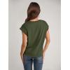 image:imageANRABESS Women Cap Sleeve Tops 2026 Trendy Summer Loose Fit Cute Basic T Shirts Business Dressy Casual Outfits ClothesArmy Green
