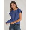 image:imageANRABESS Women Cap Sleeve Tops 2026 Trendy Summer Loose Fit Cute Basic T Shirts Business Dressy Casual Outfits ClothesBlue