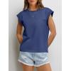 image:imageANRABESS Women Cap Sleeve Tops 2026 Trendy Summer Loose Fit Cute Basic T Shirts Business Dressy Casual Outfits ClothesBlue