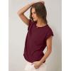 image:imageANRABESS Women Cap Sleeve Tops 2026 Trendy Summer Loose Fit Cute Basic T Shirts Business Dressy Casual Outfits ClothesBurgundy