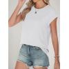 image:imageANRABESS Women Cap Sleeve Tops 2026 Trendy Summer Loose Fit Cute Basic T Shirts Business Dressy Casual Outfits ClothesWhite