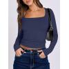 image:imageANRABESS Women Double Lined Long Sleeve Crop Tops Shirts Square Neck Tight Fitted Going Out TShirt Basic Tee Outfits 2026Navy Blue