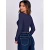 image:imageANRABESS Women Double Lined Long Sleeve Crop Tops Shirts Square Neck Tight Fitted Going Out TShirt Basic Tee Outfits 2026Navy Blue
