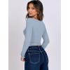 image:imageANRABESS Women Double Lined Long Sleeve Crop Tops Shirts Square Neck Tight Fitted Going Out TShirt Basic Tee Outfits 2026Sky