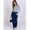 image:imageANRABESS Women Double Lined Long Sleeve Crop Tops Shirts Square Neck Tight Fitted Going Out TShirt Basic Tee Outfits 2026Sky