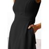 image:imageANRABESS Women Formal Midi Dress Sleeveless Elegant Business Work 2026 Summer Cocktail Party Night Out Dresses with BeltBlack