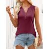 image:imageANRABESS Women Henley Tank Sleeveless Tops 2026 Casual Summer Work ShirtsBurgundy