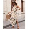 image:imageANRABESS Women Maxi Dress Summer Casual Sleeveless V Neck Sundress Coverups Beach Vacation Clothes with PocketsFloral Flowers