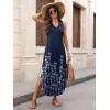 image:imageANRABESS Women Maxi Dress Summer Casual Sleeveless V Neck Sundress Coverups Beach Vacation Clothes with PocketsFloral Navy