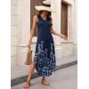 image:imageANRABESS Women Maxi Dress Summer Casual Sleeveless V Neck Sundress Coverups Beach Vacation Clothes with PocketsFloral Navy
