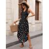 image:imageANRABESS Women Maxi Dress Summer Casual Sleeveless V Neck Sundress Coverups Beach Vacation Clothes with PocketsFloral Small Flowers