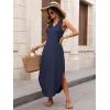 image:imageANRABESS Women Maxi Dress Summer Casual Sleeveless V Neck Sundress Coverups Beach Vacation Clothes with PocketsNavy Blue