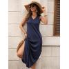 image:imageANRABESS Women Maxi Dress Summer Casual Sleeveless V Neck Sundress Coverups Beach Vacation Clothes with PocketsNavy Blue