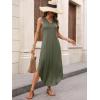 image:imageANRABESS Women Maxi Dress Summer Casual Sleeveless V Neck Sundress Coverups Beach Vacation Clothes with PocketsOlive