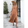 image:imageANRABESS Women Summer Casual Floral Printed Square Neck Sleeveless Straps Elastic Waist Slit Beach Vacation Maxi DressPrint Orange