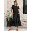 image:imageANRABESS Women Summer Casual Short Sleeve Maxi Dresses A Line Flowy T Shirt Dress 2026 Beach Vacation Sundress with PocketsBlack