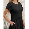 image:imageANRABESS Women Summer Casual Short Sleeve Maxi Dresses A Line Flowy T Shirt Dress 2026 Beach Vacation Sundress with PocketsBlack