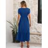 image:imageANRABESS Women Summer Casual Short Sleeve Maxi Dresses A Line Flowy T Shirt Dress 2026 Beach Vacation Sundress with PocketsBlue