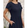 image:imageANRABESS Women Summer Casual Short Sleeve Maxi Dresses A Line Flowy T Shirt Dress 2026 Beach Vacation Sundress with PocketsNavy Blue