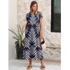 image:imageANRABESS Women Summer Casual Short Sleeve Maxi Dresses A Line Flowy T Shirt Dress 2026 Beach Vacation Sundress with PocketsNavy White Leaf Floral