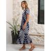 image:imageANRABESS Women Summer Casual Short Sleeve Maxi Dresses A Line Flowy T Shirt Dress 2026 Beach Vacation Sundress with PocketsNavy White Leaf Floral