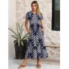 image:imageANRABESS Women Summer Casual Short Sleeve Maxi Dresses A Line Flowy T Shirt Dress 2026 Beach Vacation Sundress with PocketsNavy White Leaf Floral