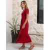image:imageANRABESS Women Summer Casual Short Sleeve Maxi Dresses A Line Flowy T Shirt Dress 2026 Beach Vacation Sundress with PocketsRed