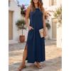 image:imageANRABESS Women Summer Casual Sleeveless Maxi Sundress Beach Tank Dresses Pockets Travel Vacation Clothes Cruise Outfits 2026Navy Blue