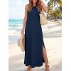 image:imageANRABESS Women Summer Casual Sleeveless Maxi Sundress Beach Tank Dresses Pockets Travel Vacation Clothes Cruise Outfits 2026Navy Blue