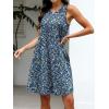 image:imageANRABESS Women Summer Dress Built in Bra 2026 Casual Sleeveless Beach Sundress Flowy Tank Mini Short Dresses with PocketsBlue White Green Floral