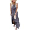image:imageANRABESS Women Summer Maxi Dress Beach Vacation Sundress Sleeveless Casual Loose Shirt Dresses 2026 Travel OutfitsPrint Dark