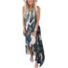 image:imageANRABESS Women Summer Maxi Dress Beach Vacation Sundress Sleeveless Casual Loose Shirt Dresses 2026 Travel OutfitsPrinted Leaves