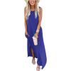 image:imageANRABESS Women Summer Maxi Dress Beach Vacation Sundress Sleeveless Casual Loose Shirt Dresses 2026 Travel OutfitsRoyal Blue