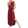 image:imageANRABESS Women Summer Maxi Dress Beach Vacation Sundress Sleeveless Casual Loose Shirt Dresses 2026 Travel OutfitsWinered