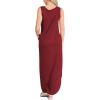 image:imageANRABESS Women Summer Maxi Dress Beach Vacation Sundress Sleeveless Casual Loose Shirt Dresses 2026 Travel OutfitsWinered